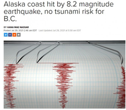 阿拉斯加发生8.2级大地震！海啸风险BC省或受牵连