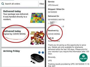 华人女孩完全崩溃！包裹被快递员私自改名：“新冠病毒已签收！”