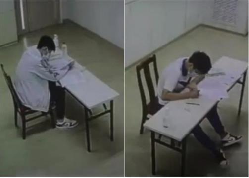 两确诊学生隔离病房内应考 试卷答题卡均须消毒