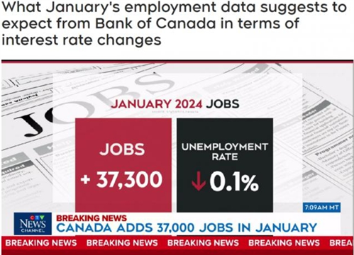 加拿大失业率月降0.1%  但央行明示房价不可能降